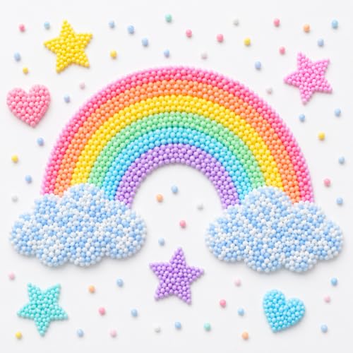 Image of Wanna Party Blue Foam Balls Pack, Pastel Mini Foam Beads for Pinata Fillers, Goodie Bag Fillers, Slime Making, Art & Craft Projects, Gift Packing and Party Activities