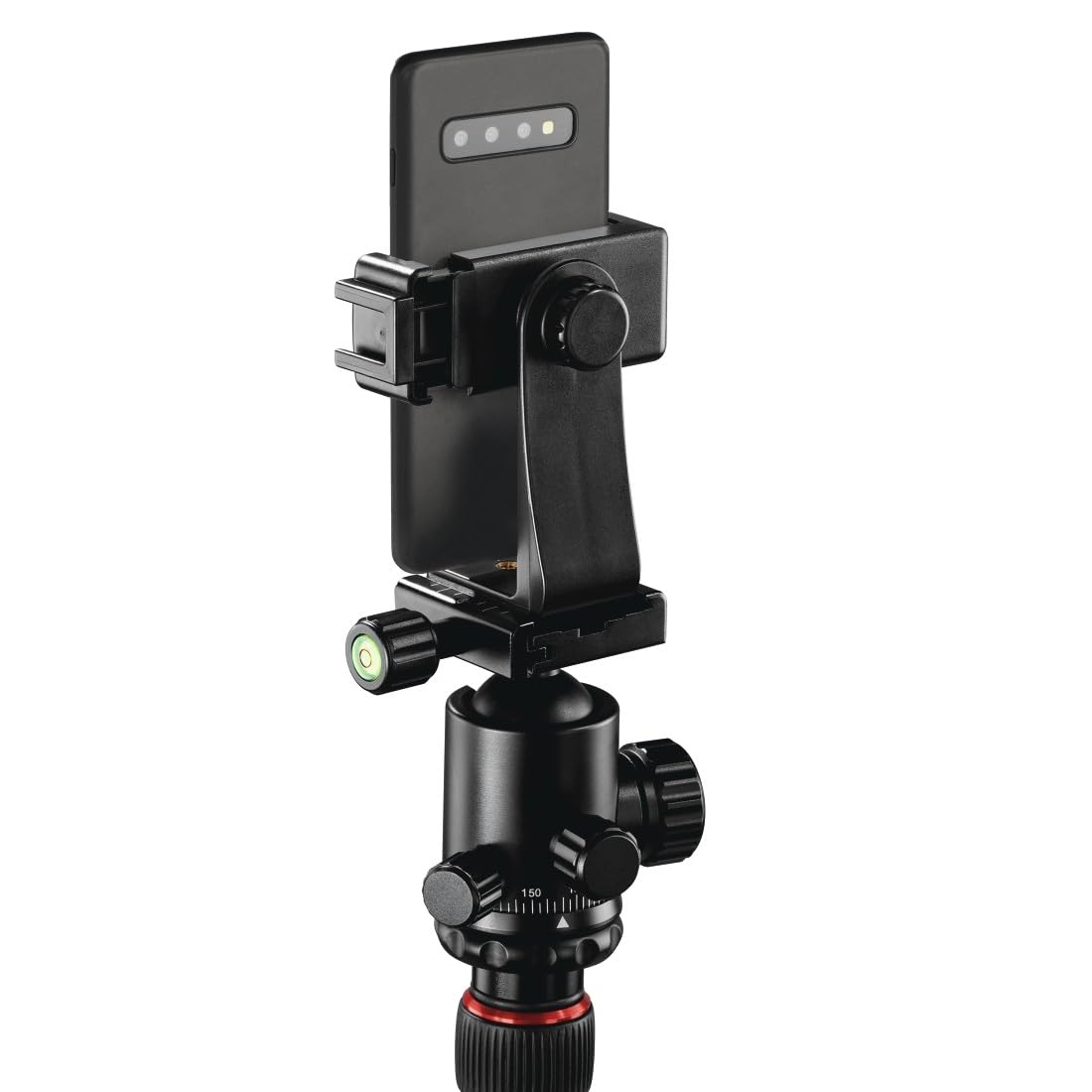 Hama Trépied Appareil Photo 2 en 1 Ramble II Duo (Plaque de Montage Rapide pour Portable, Ultraléger en Carbone, Macrophoto, Monopod ou Tripode, Max. 160 cm, tête sphérique rotative, Sac) Noir