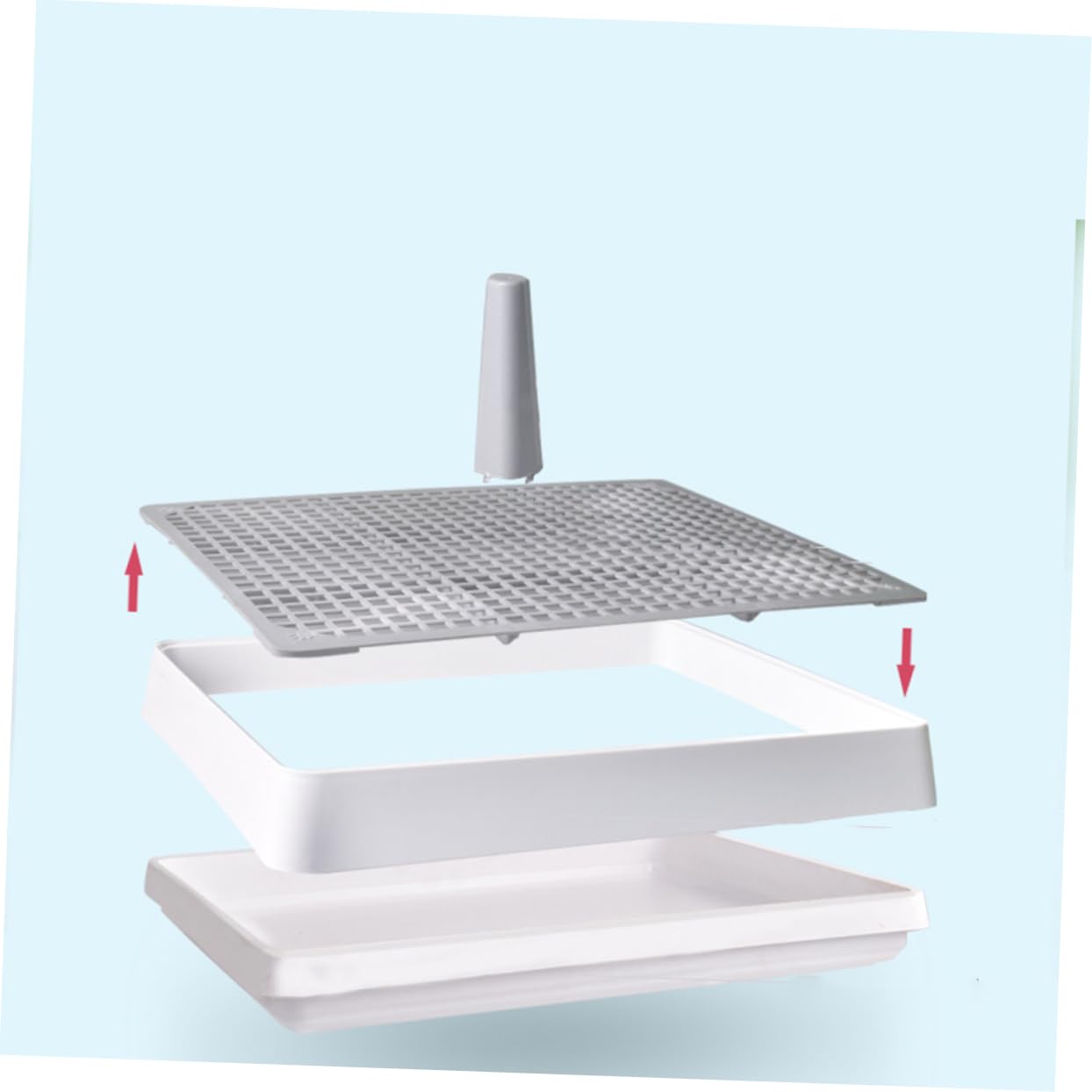 Mipcase Pet Urinal for Small Dogs Open Type Dog Toilet Non-Slip Base Easy to Dog Chamber Pot