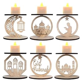 6‑Pack Wooden Ramadan...