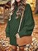 ANRABESS Womens Sweater Dress Oversized Cable Knit Chunky Long Sleeve Short Dresses 2025 Fall Outfits Vacation Winter Clothes Deep Green Small