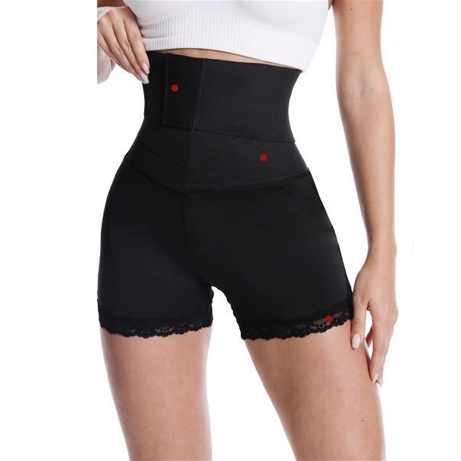 KUAOXK Women Body Shape Shorts High Waist Trainer Bandage Wrap Adjustable Band Fitness Belt Tummy Tucking Hip Molded Panties