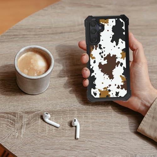 Coque pour Samsung Galaxy A15 5G robuste durable avec motif vache rigolo - 5