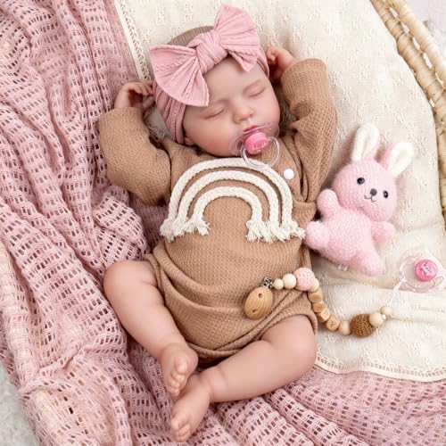 Aori Realistic Reborn Baby Dolls, Real Life Like Newborn Baby Doll 20-inch