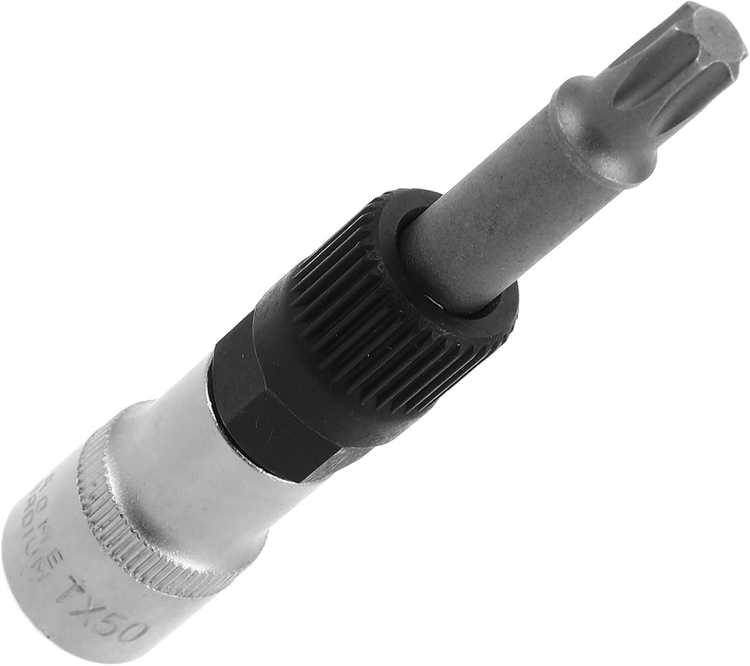 Alternator Pulley Heavy Duty Pulley Wrench 50mm Teeth Spline Socket 33-Tooth Integrated Drill Bit for Professional Automotive Engine Repair