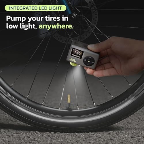 Woowind Mini Bike Pump, 25s Fast, Presta Schrader, Road & MTB, 120 PSI - image 7
