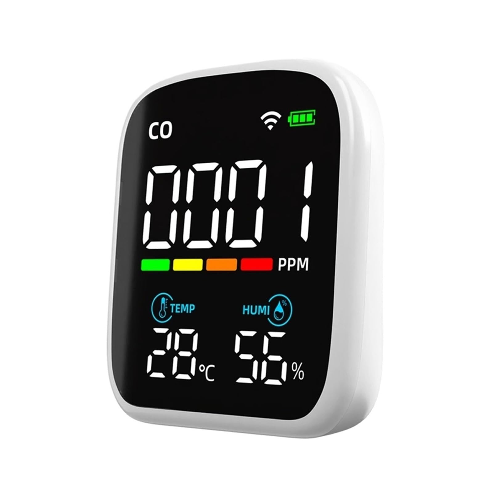 Air Quality Monitor, CO Detector Carbon Monoxide Tester Multifunctal Temperature and Humidity Test Meter