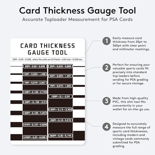 BDJBXK Card Centering Grading Tool for Pokemon & Sports Cards