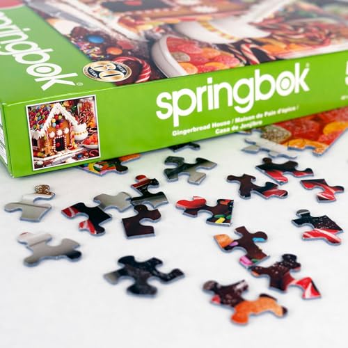Springbok Gingerbread House Rompecabezas de 500 Piezas para Adultos | Piezas de Corte Único, Hecho en USA, Materiales Ecológicos miniatura 4