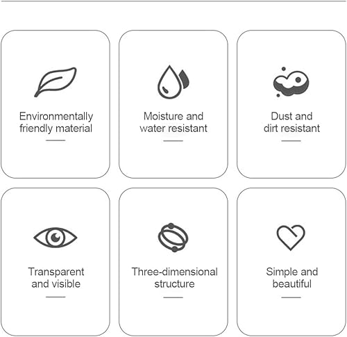 Miniatura 6 de Stuff R Us Bolsa de polvo para ropa colgante tridimensional a prueba de polvo es impermeable y fácil de limpiar conveniente para colgar ropa