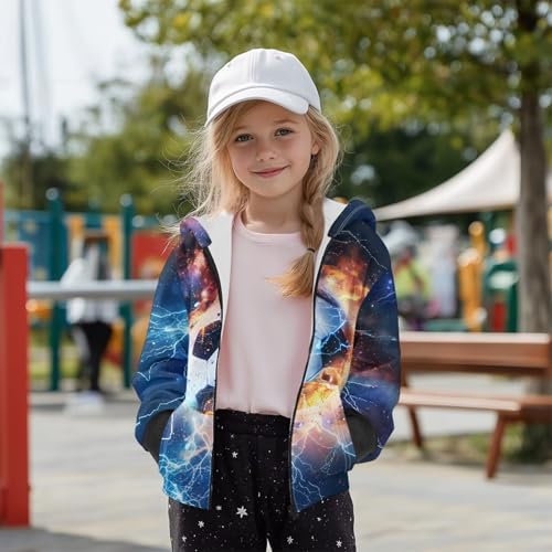 Boys Zip Up Hoodies 3D Printed Fleece Lightweight 6-16T Hooded Sweatshirt Athletic Jacket with Pockets for Kids3