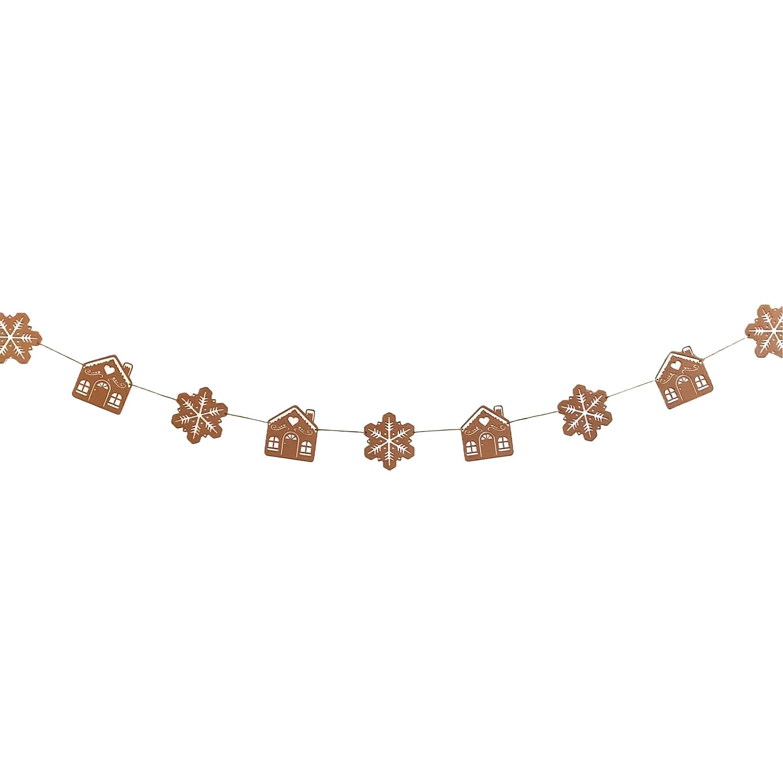 CRFFZ Felt Garland with Wooden Accents Safe Christmas Mantel Decor for Family Celebrations Christmas Home Decor