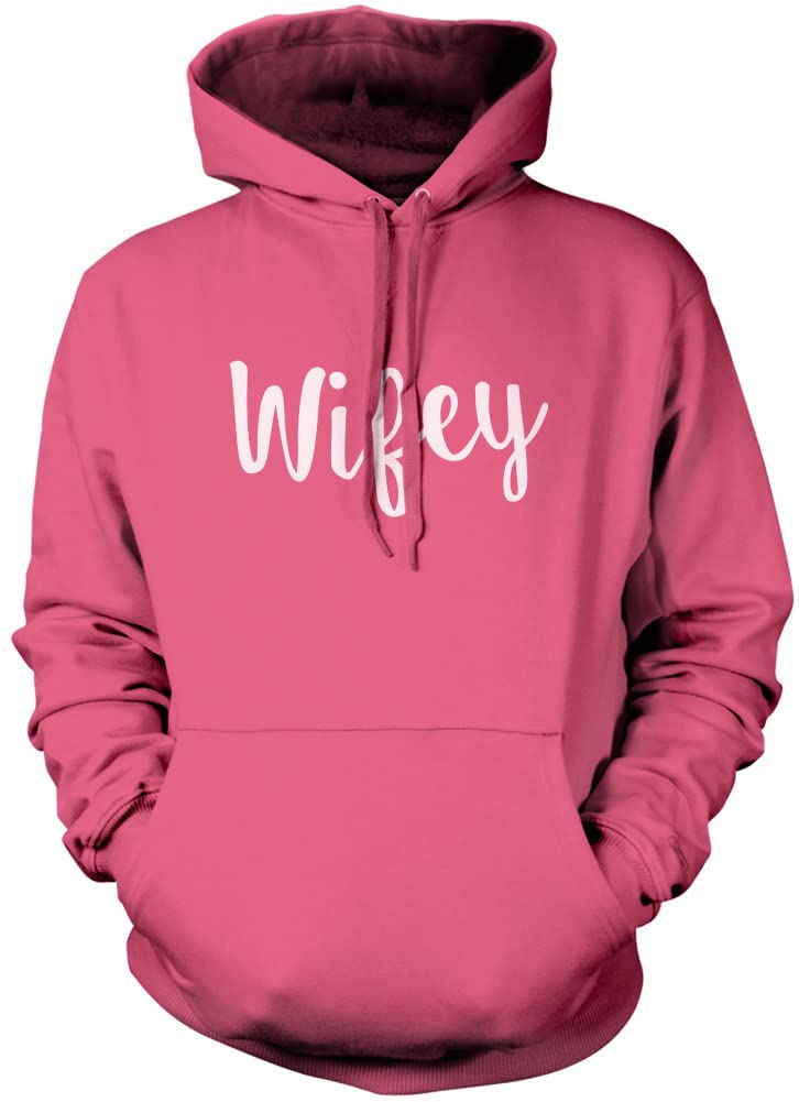 Hotscamp Boys Pink Wifey Unisex Hoodie - XX-Large