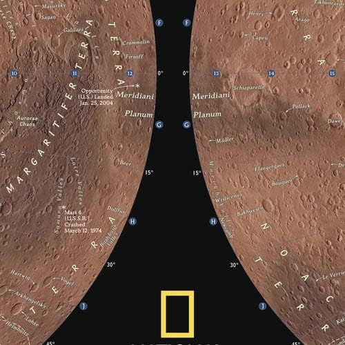 National Geographic Mars Exploring The Red Planet Poster 28 X 22