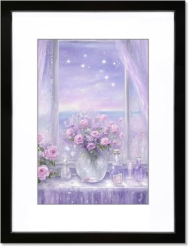 Vista 11 de THREELOVE Marco negro de 18 x 24 pulgadas, para fotos de 16 x 20 pulgadas con paspartú o de 18 x 24 pulgadas sin paspartú, marco de póster