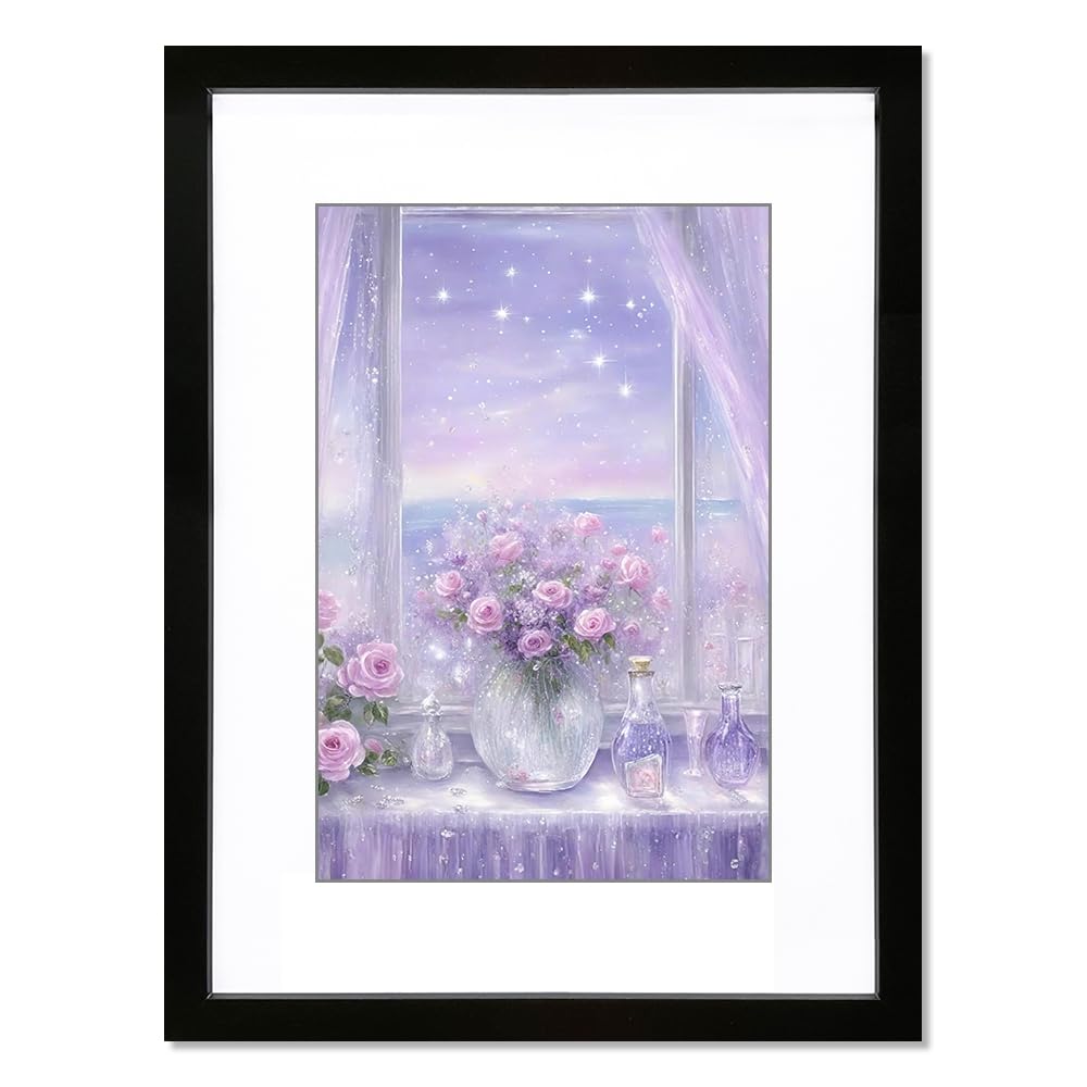 17x22 Frame Black, Display Picture 12x18 with mat or 17x22 Without mat, Photo Poster Picture Frame Wall Mounting Home Decor, 1-PCS