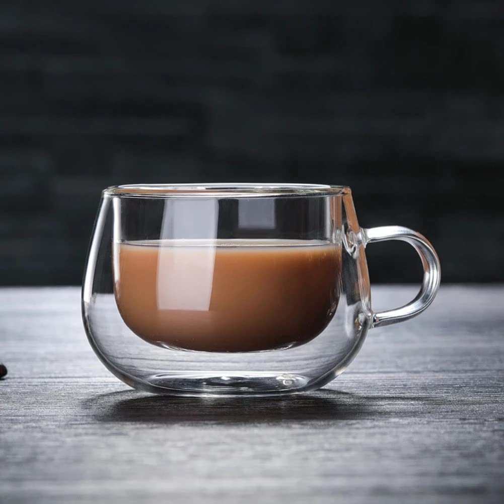 Tazza di caffè in vetro trasparente tazza di latte whisky tè beer doppio cocktail vino tazza drinkware tumbler tazze