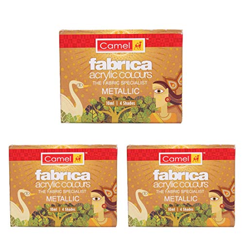 Image of Cello Whitemate Vivid Whiteboard Marker (4 Vivid Ink Colors - Orange, Magenta, Violet, Lime) | Stati & Camel Fabrica Acrylic Metallic Color - 10Ml Each, 4 Shades