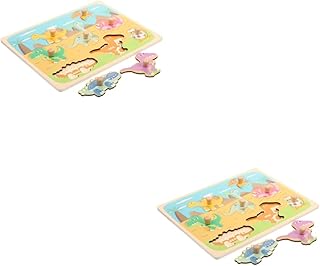 2 Conjuntos De Placa De Mão Do Bebê Brinquedos De Madeira Brinquedos De Animais Brinquedos De Madeira Forma Geométrica Quebra-Cabeças De Nome De Madeira Quebra-Cabeças Do Bebê