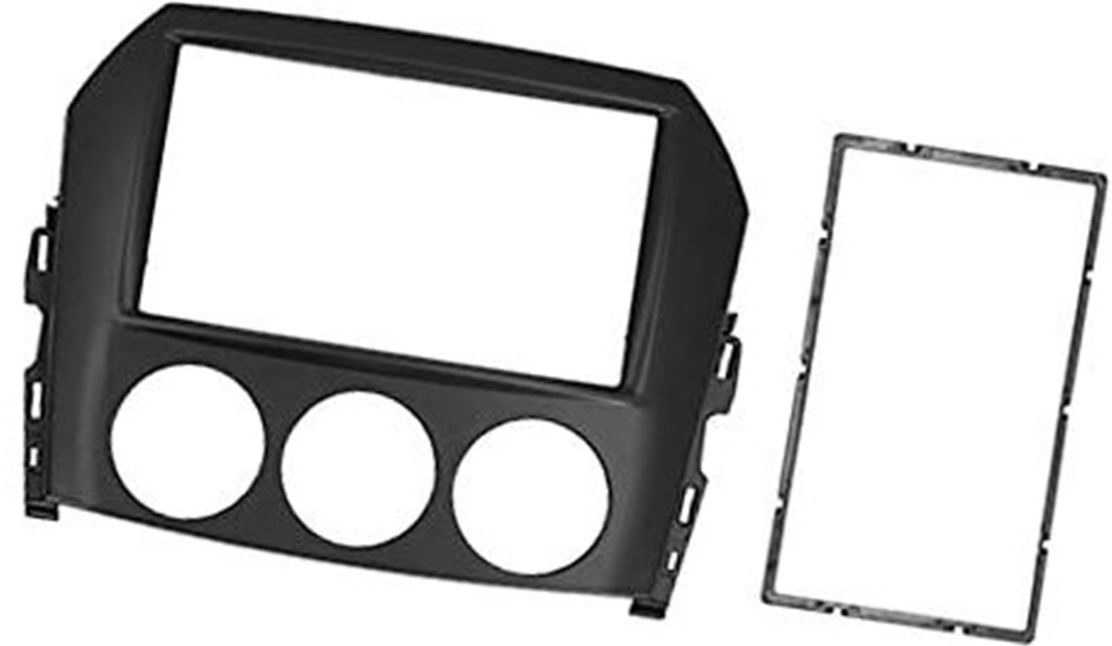 Cadre de navigation for tableau de bord, Akozon Double Din Radio Frame 2Din Car Stereo Dash Radio Fascia Frame Dash Panel Trim, for MX-5 Miata 2005-2015 Noir Installation de l'adaptateur de faç