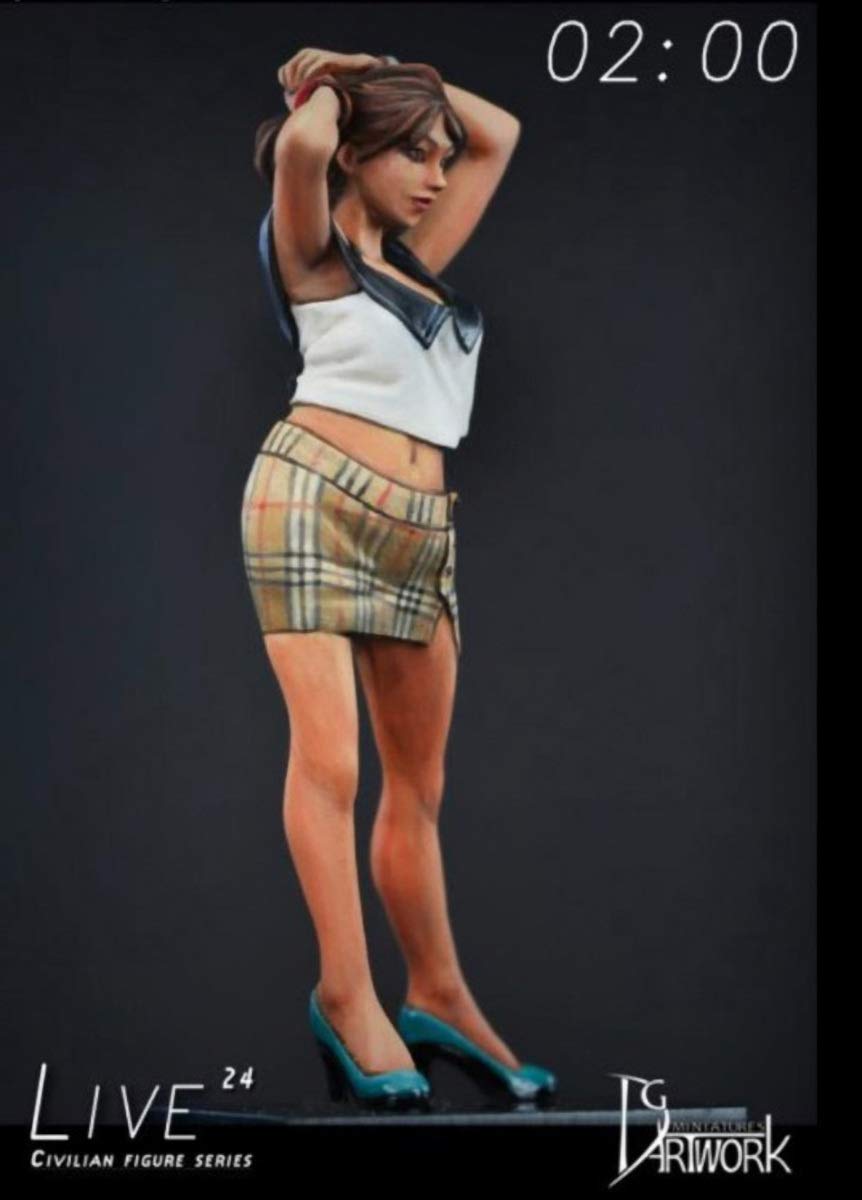 DG Artwork DG75F017 1/24 Civilian Figure Series Live 24-02:00 - Kit de montaje de resina sin pintar