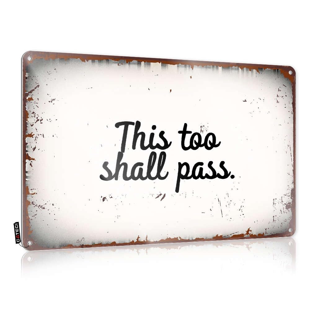 This Too Shall Pass. Gift For Camper Awesome - Artwork Wall Signs Wall Art Decoration(30X40CM)