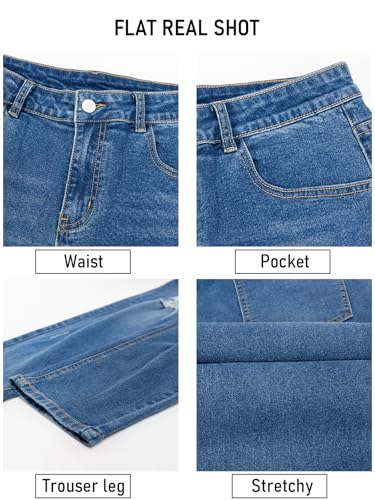 Skinny Jeans for Women - High Waist Distressed Ripped Jeans, Jean with Stretchy High Rise Denim Pants （Regular）4