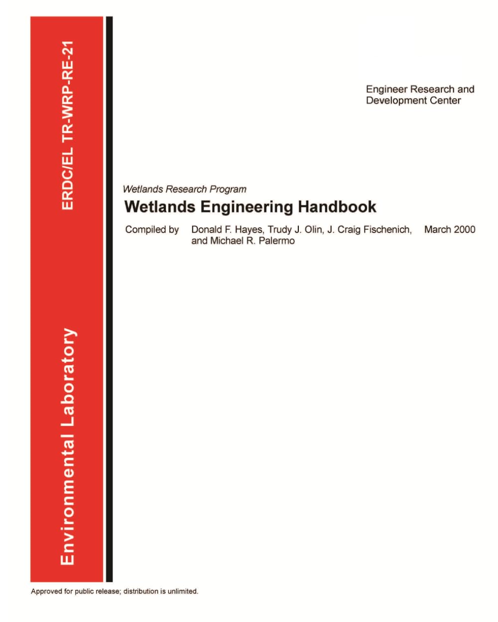 U.S. Army Corps of Engineers Wetlands Engineering Handbook