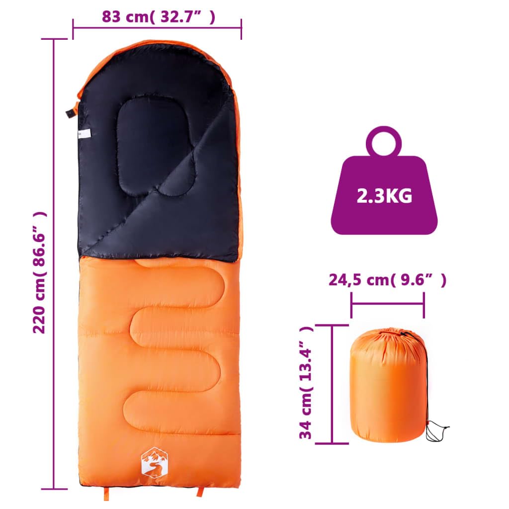 Sacco a pelo per adulti, campeggio, trekking, outdoor, 3-4 stagioni, con cappuccio, chiusura lampo, protezione dal freddo, isolamento, vano piedi per escursionismo, bivacco, festival, caccia
