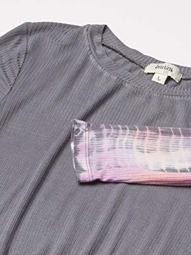 Speechless Girls' Shark Bite Hem Long Sleeve Top2