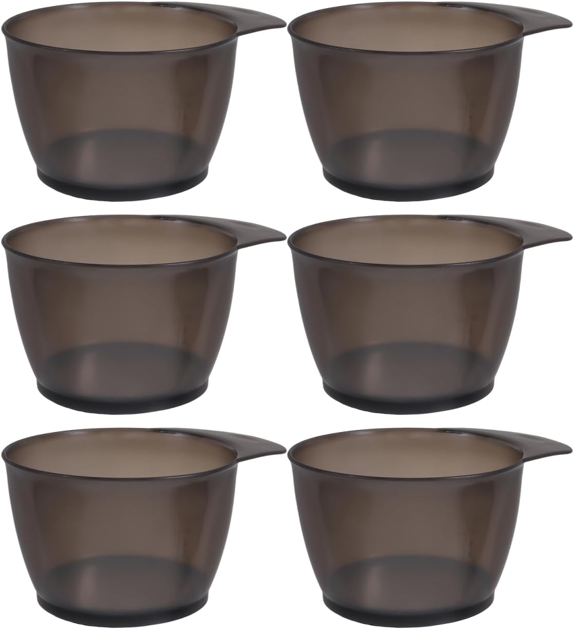FOMIYES 6pcs Hair Dye Mixing Bowl Plastic Tinting Bowls for Home Salon Use Lightweight Easy to Clean Hair Coloring Tools Color Mixing