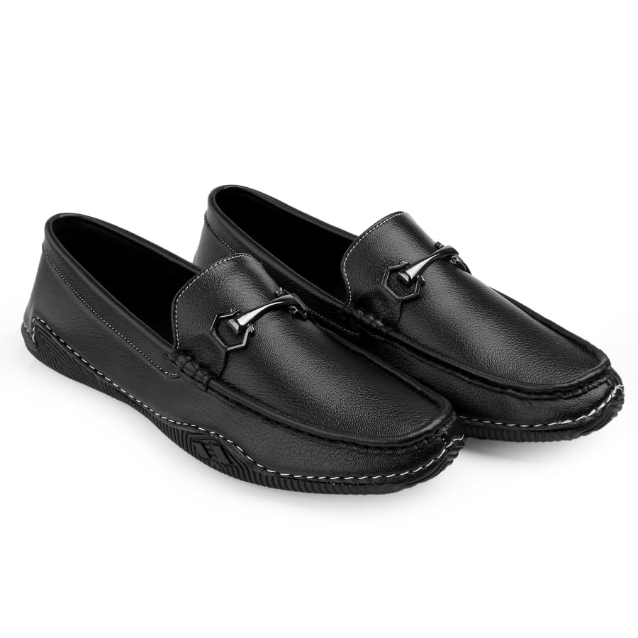 Image of WUGATTI Men's Suede Office Wear, Trendy & Lightweight Slip-On Loafers