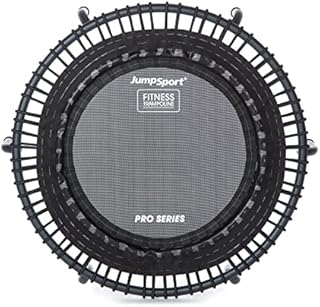 JumpSport 350/370/570 PRO Indoor Heavy Duty Fitness Trampoline, 39in/44in | Premium Elastic Cord Bungees with 7 Settings | Lightweight Customized Bounce | 300+ lb Wt. Rating | Professionals' Choice