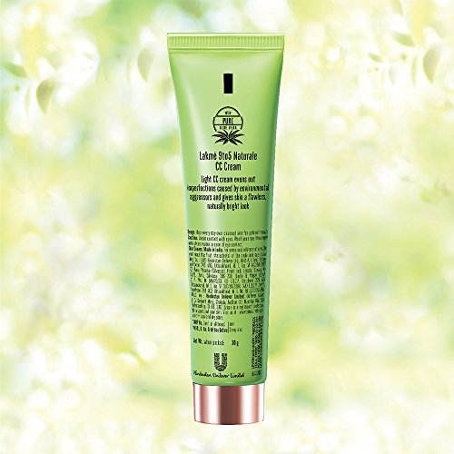 LAKMÉ 9 To 5 Naturale CC Cream, Honey, Spf 30 With Aloe Vera, Conceals Dark Spots & Blemishes, 30 g - Image 3