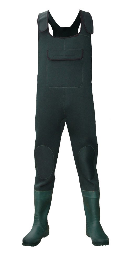 Dirt Boots Men's Green Dirt Boot Neoprene Chest Waders 100% Waterproof Coarse Fishing Muck Wader (9, )