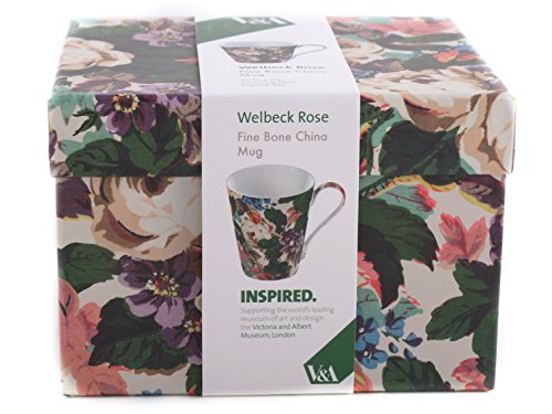 V&A Welbeck Rose FINE BONE CHINA MUG in Gift Box