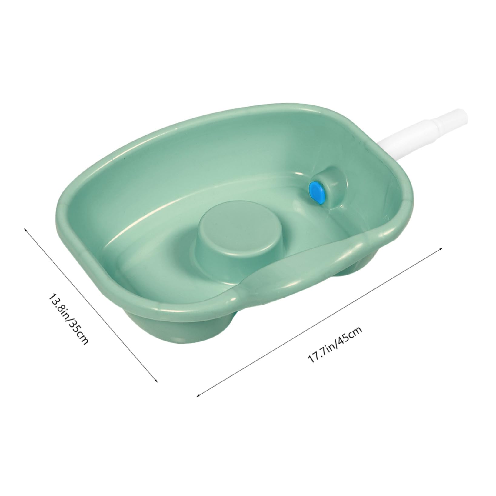 BESTYASH Ergonomisches Haarwaschbecken zum Haarewaschen für Bettlägerige mit Kunststoffmaterial und Gebogenem Rand für Bequemes Haarewaschen zu Hause und Bett