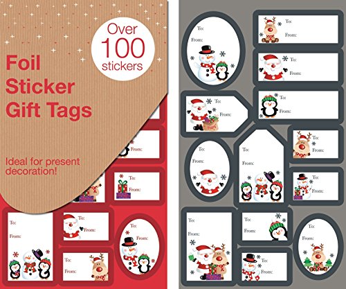 Foglio adesivo etichette regalo simpatico design