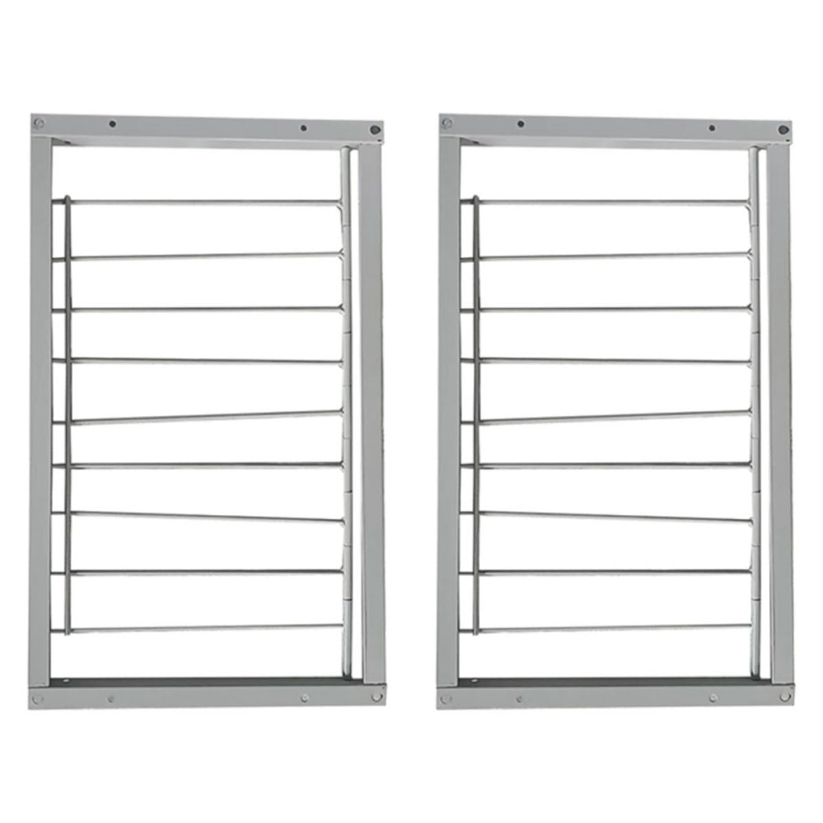 Puerta de Entrada de Color Blanco para Palomares de Hierro Reforzado Diseño Encriptado, 2 Piezas para Jaulas de Palomas y Aves Pequeñas