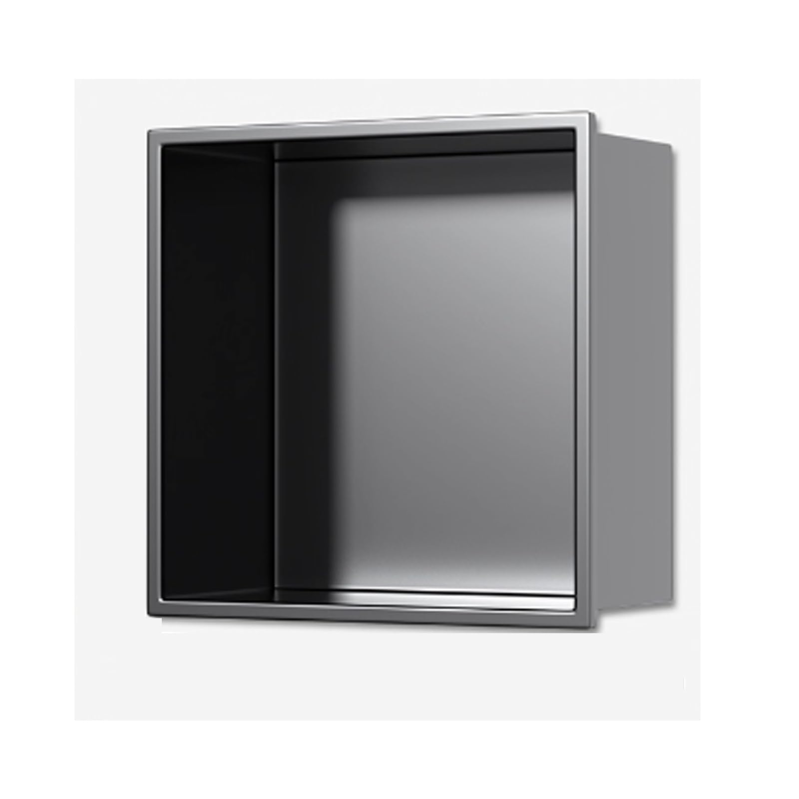 AYCDL Square Corner Stainless Steel Shower Wall rt for Bathroom Easy Installation Modern Design Waterproof Storage Solution Space-Saving nizer,Grigio-32 x32 cm