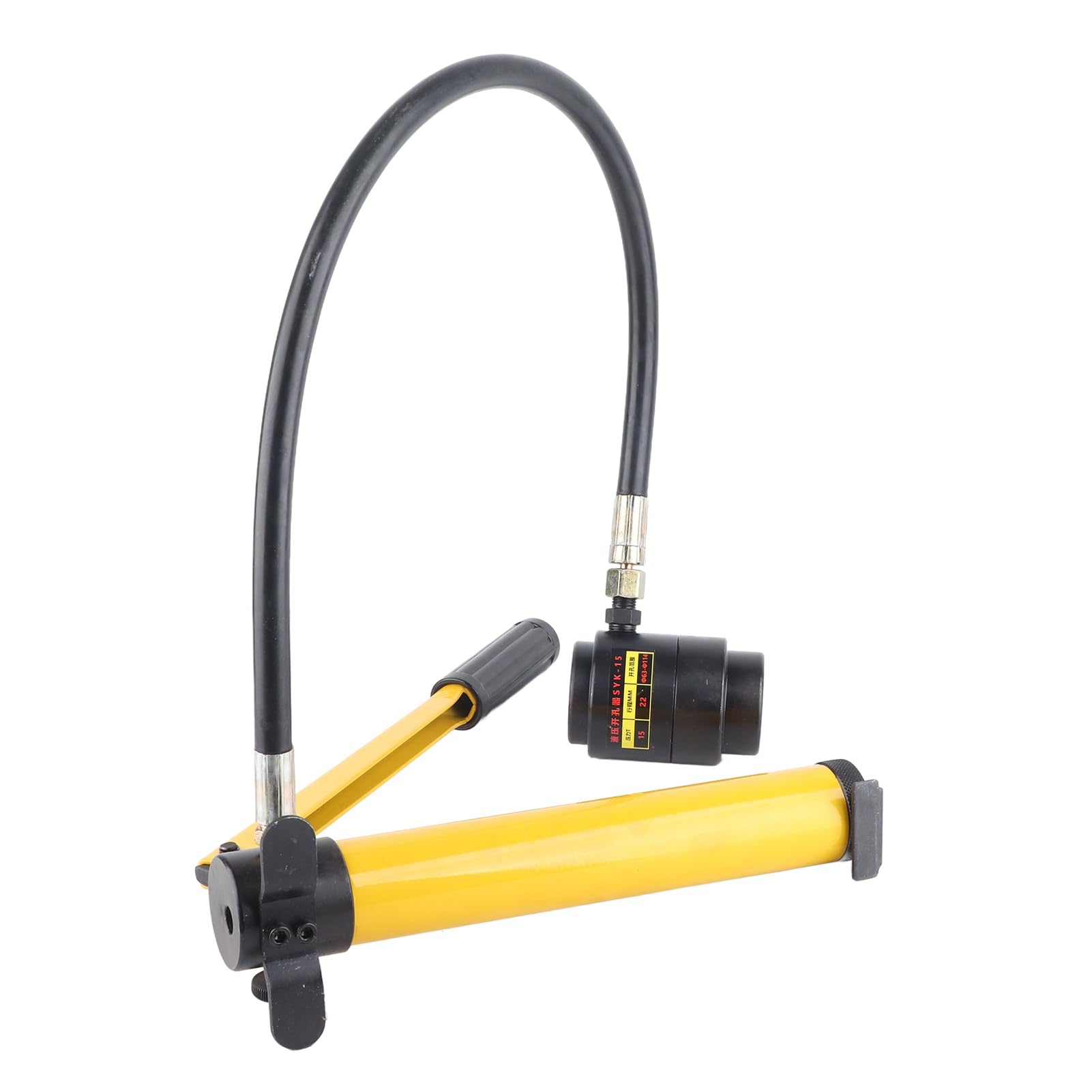 FTVOGUE Kit di Punzonatura Idraulica, Utensile per Acciaio, Alluminio, Ottone, Acciaio Inossidabile, 10 Matrici, Adatto per la Fabbricazione di Quadri Elettrici e Scatole