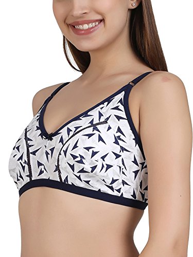 Image of Clovia Women's Cotton Non-Padded Non-Wired Printed Full Cup Bra