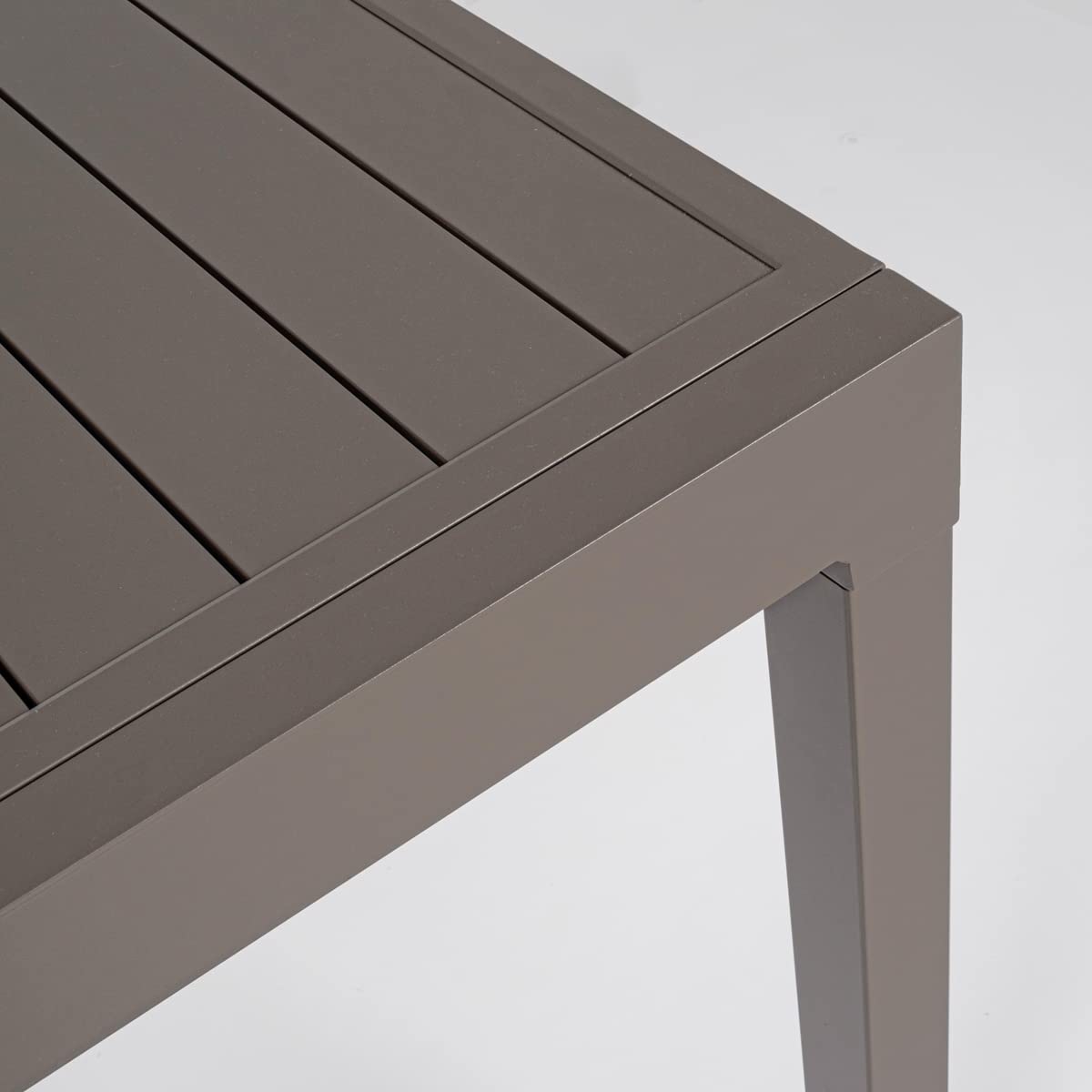 Yellowshop - HILL Tavolo da giardino quadrato allungabile per esterno in alluminio L90/180xP90xH74 cm HILDE Antracite, Bianco o Coffee (Coffee)