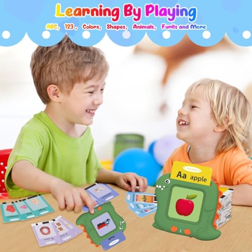 Winbaby Talking Flash Cards for Toddlers 1 2 3 4 5 Years Old, Pocket Speech Therapy & Autism Sensory Toy with 336 Sight Words, Montessori Educational Learning Device Gift - Image 7