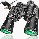20x50 High Powered Binoculars for Adults, Clear Durable Binoculars for Bird Watching Sightseeing Wildlife Watching Travel Hunting Football Games Stargazing with Carrying Case & Strap