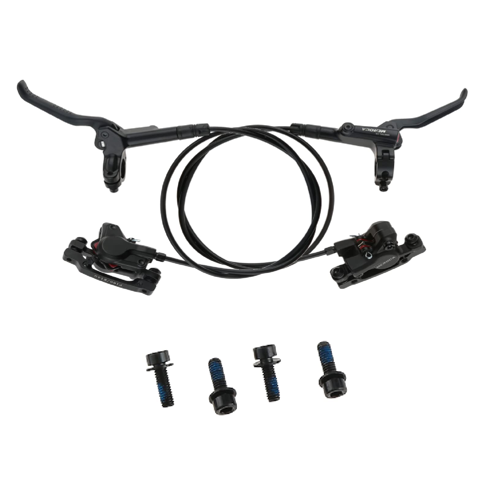 Kit Freno Idraulico Soonbuy - Freno A Disco In Lega Alluminio Per Moto, Doppio Pistone, Anteriore/Posteriore