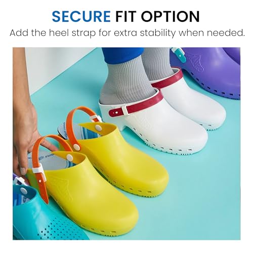 Image of CALZURO Classic Work Clogs Without Holes - Unisex Nursing Clogs - Non Slip Shoes - Autoclavable Rubber Kitchen Shoes for Women and Men -