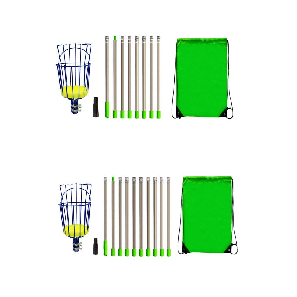 Cueilleur de Fruits Extensible cueillant des Pommes poires Oranges pour cueilleur Outil de cueilleur de Fruits avec Panier de préhension en Acier au Carbone, 3.2 m