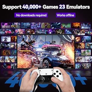 Febotak 2025 Retro-Spielkonsole mit über 40.000 Spielen, 15 Emulatoren, 4K HDM, Zwei 2,4-GHz-Wireless-Controllern, Plug & Play-System [Game Boy Advance] [Game_Boy_Advance]