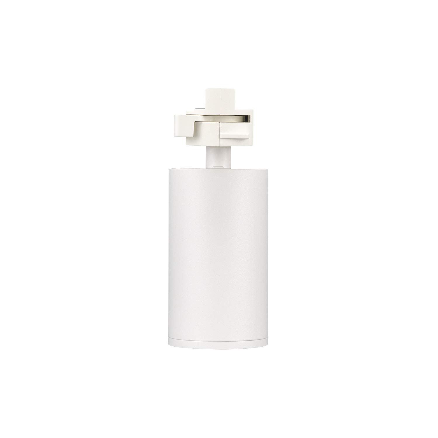 Popp Foco Portalámparas carril en Monofasico GU10 hasta máx 10W (Bombilla no incluida) Blanco orientable interior moderno (Pack 5 unidad, Blanco)